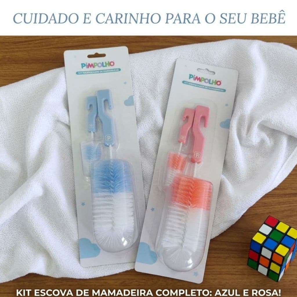 Kit escova de mamadeiras unissex Pimpolho