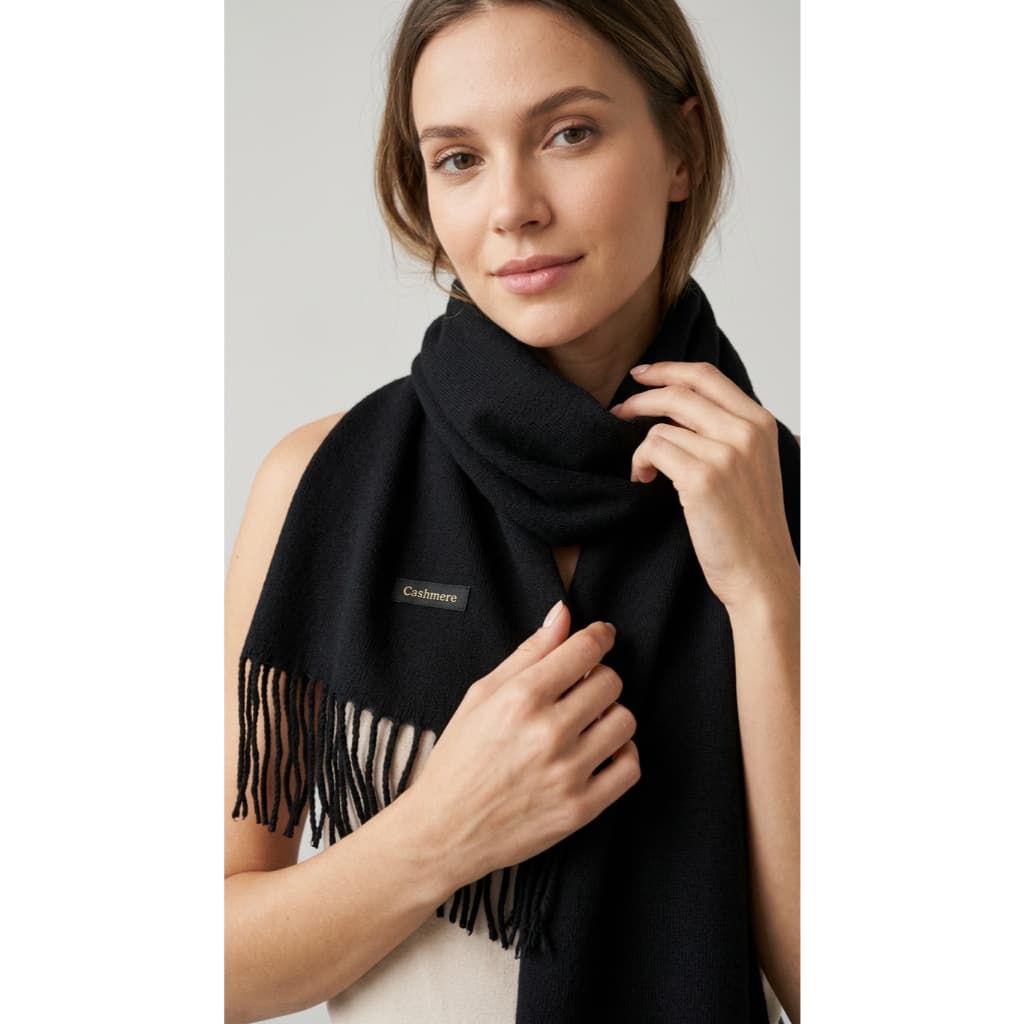 LANÇAMENTO: Cachecol Feminino de Tricô Premium com Franjas – Inverno 2026