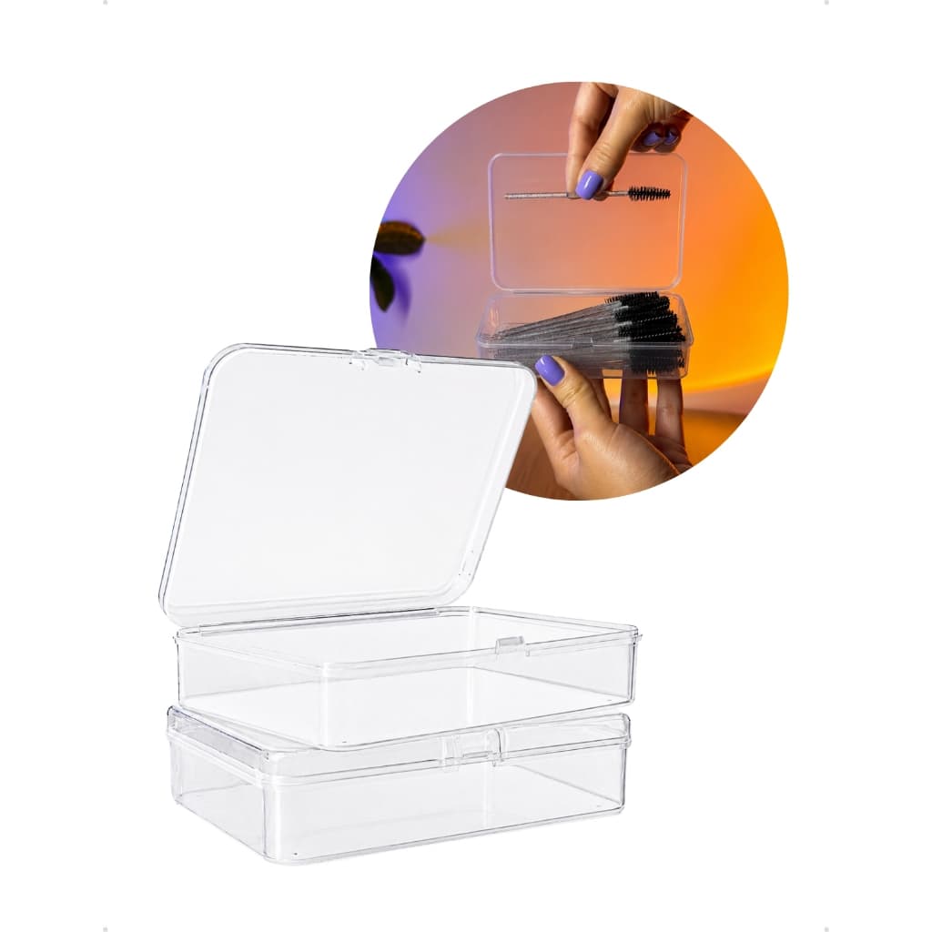 Caixa n°11 Organizadora com Tampa plastica Transparente porta Joias photocard Pequena caixinhas