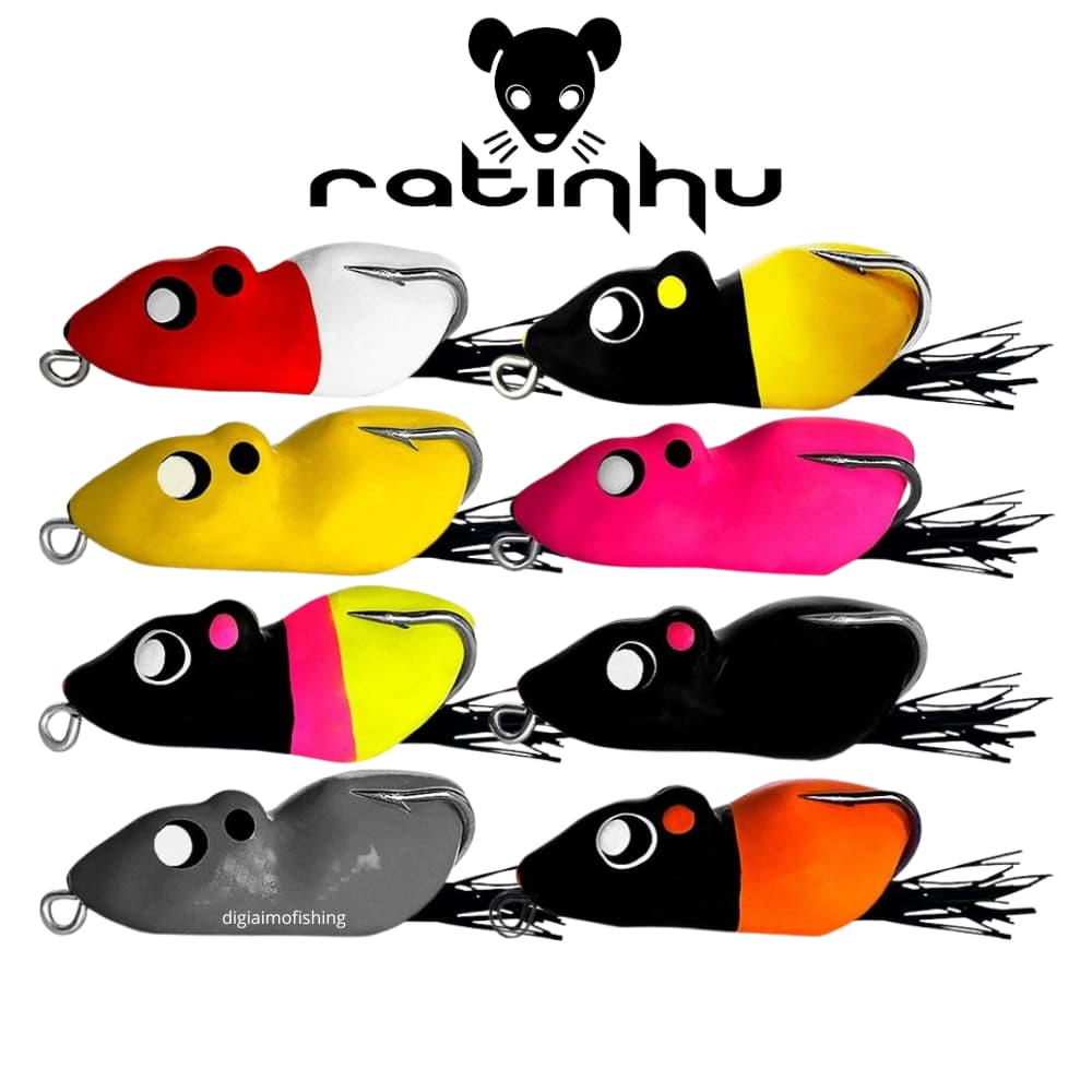 Isca Artificial Ratinhu Matadeira 5cm 8,7g Pesca Traíra Ratinho Frog Sapo Sapinho Mini Rat