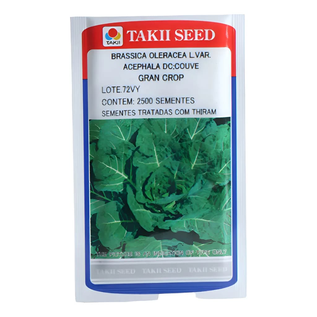 Sementes Couve Manteiga Híb. Gran Crop 2.500 Sementes | Alta Germinação para Hortas e Plantio Profissional no Brasil Top