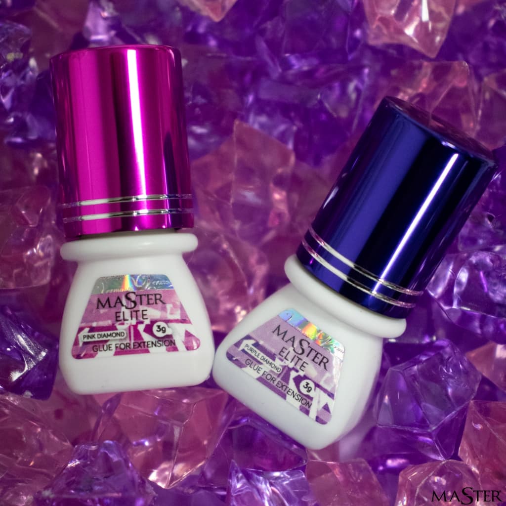 LANÇAMENTO Master Elite Cola Extensão Cilios Diamond Purple Pink Hipoalergênico -  Escolha Seu