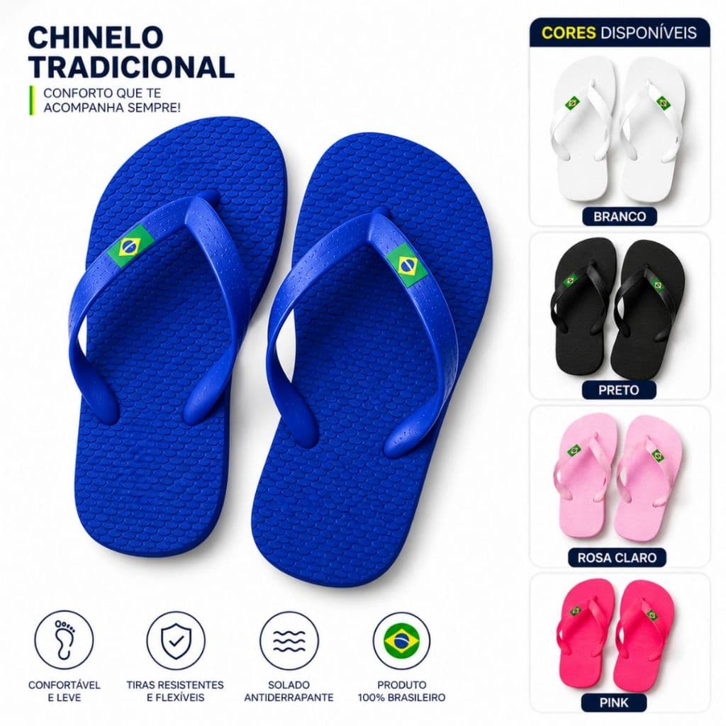 Chinelo Infantil Leve Confortável Antiderrapante Menino Menina Envio Rápido Promoção