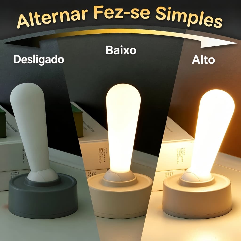 Lâmpada De Parede Sem fio Luz de Leitura LED Moderna Luminaria de Dimmer Alimentada por USB