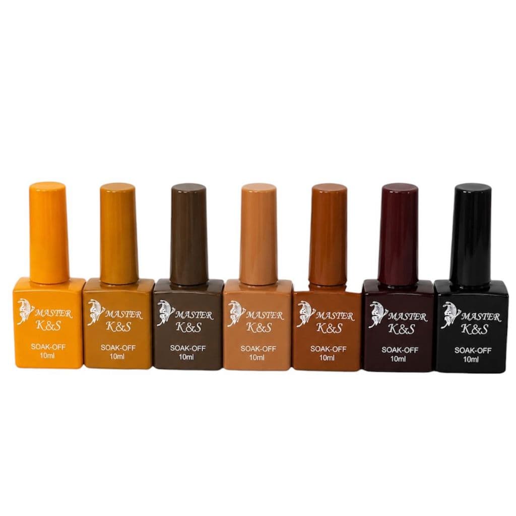 Kit 7 esmaltes em gel Vidro K&S tons de inverno