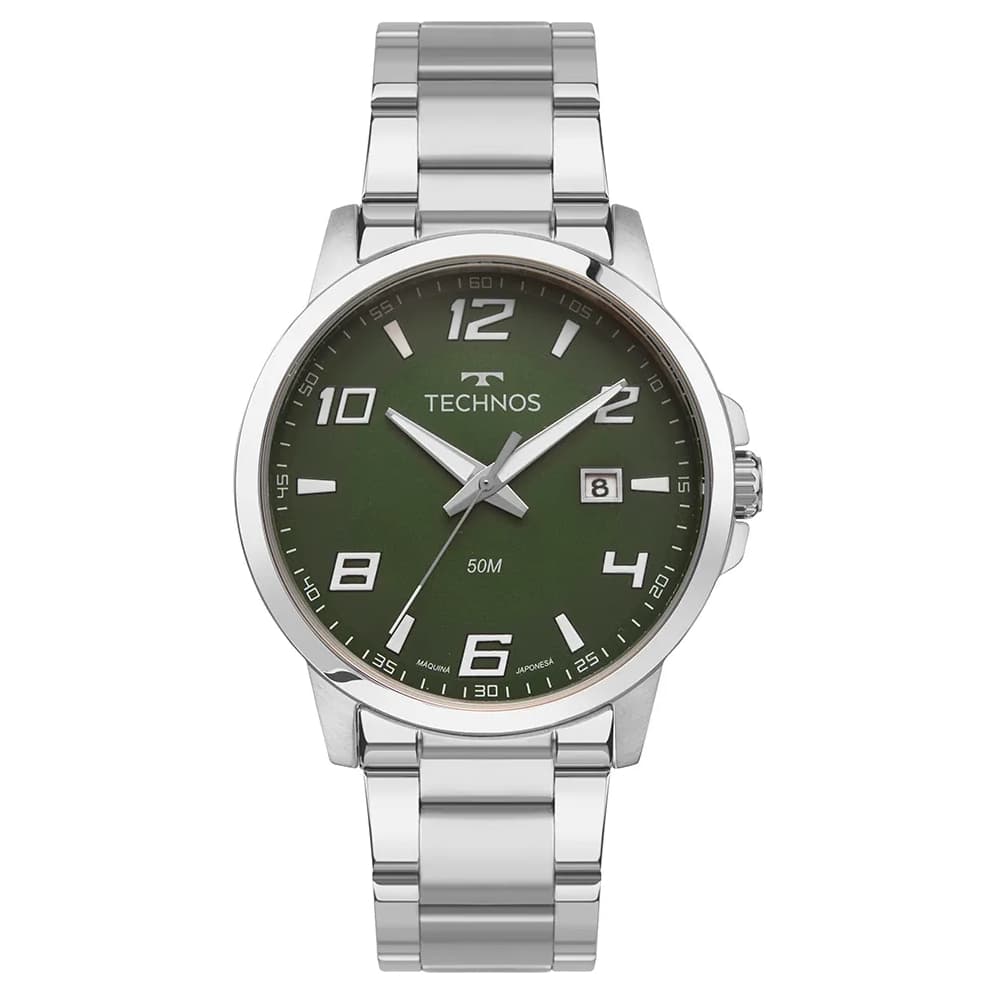 Relógio Technos Masculino Racer Prata