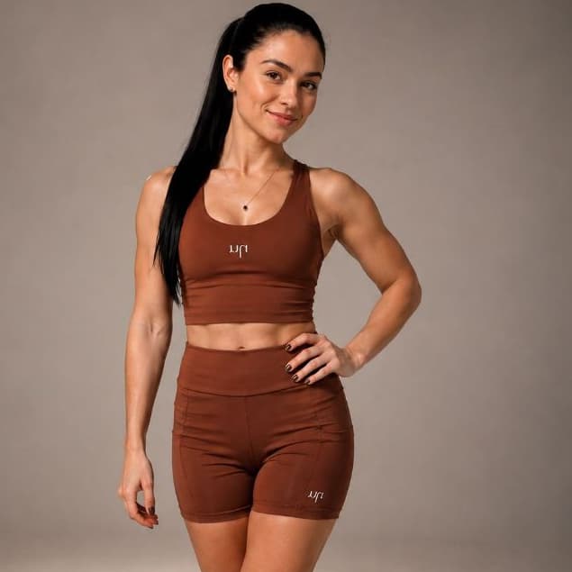 Shorts Fitness Feminino  Suplex Cintura Alta com Bolso Zero Transparência   Academia Corrida Treino P M G GG