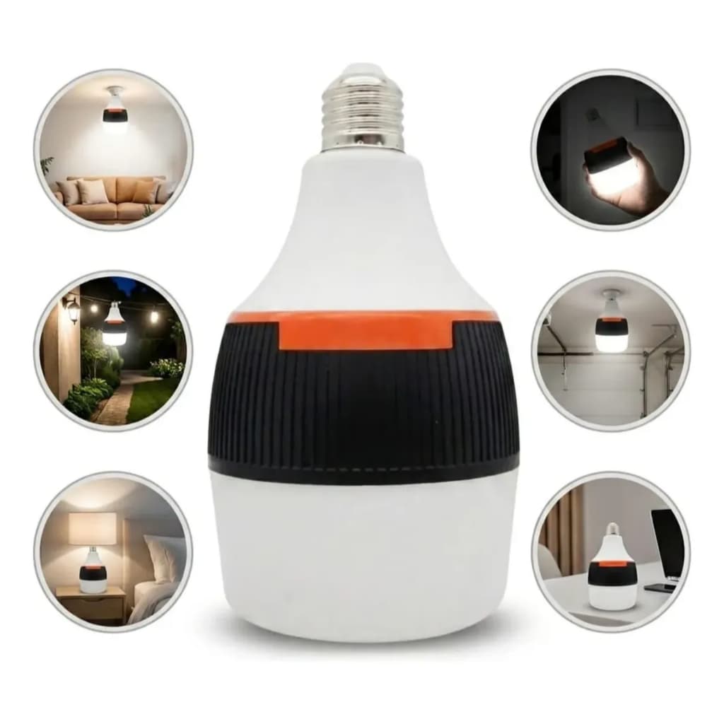 Lâmpada De Emergência 50w Ligada Após Faltar Energia Led Bivolt YJ-50