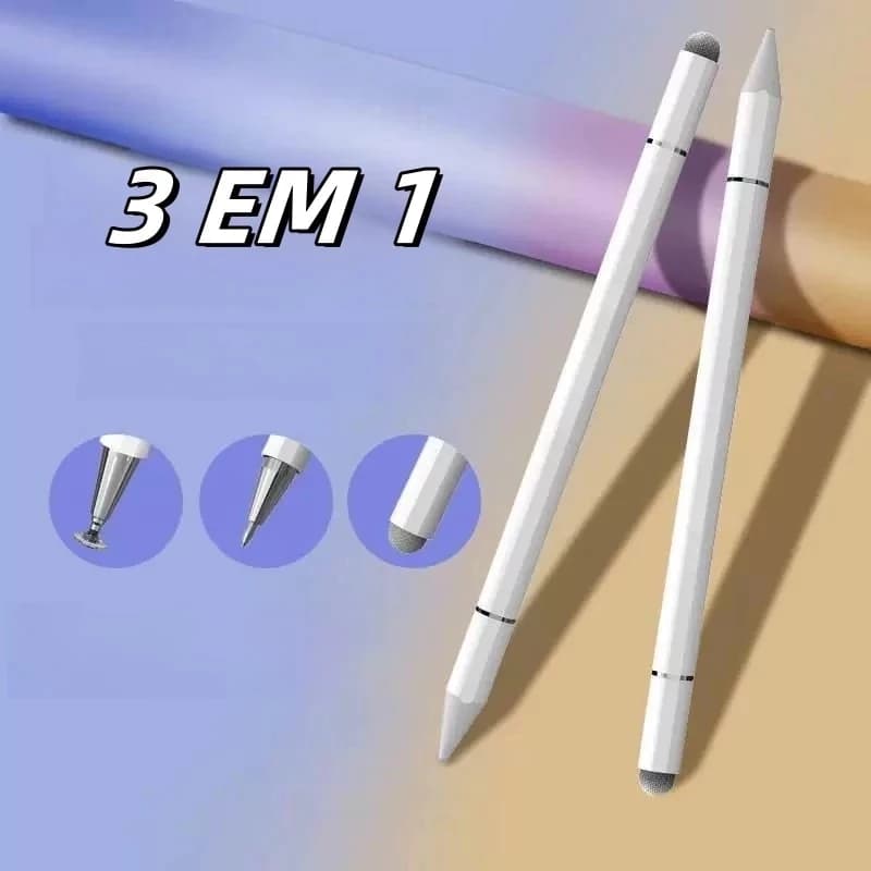 Caneta 3 em 1 Alta Precisão com Ponta Fina, Ideal para Desenho e Escrita iOS Android K1