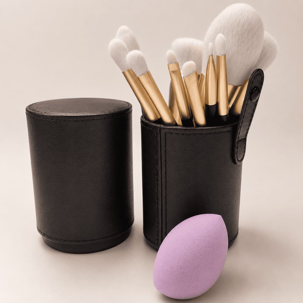 Kit 10 Pincéis Profissional Com Cerda Macia Multifuncional com Alta Precisão Premium