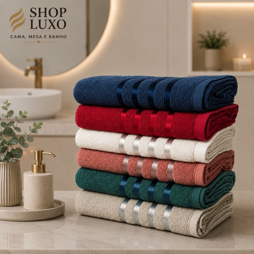 Kit 2 Toalhas Ônix Banho Premium 62x132cm Super Macia Alta Absorção