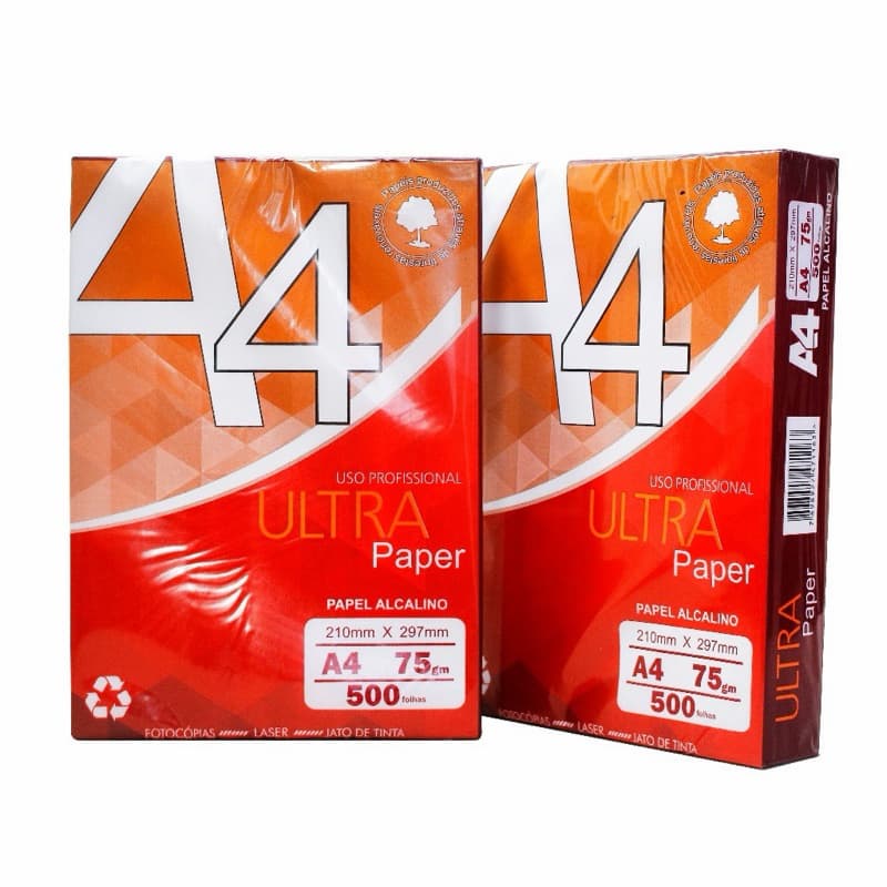 Papel Sulfite Branco A4 - 210x297mm - 500 Folhas - Ultra Paper