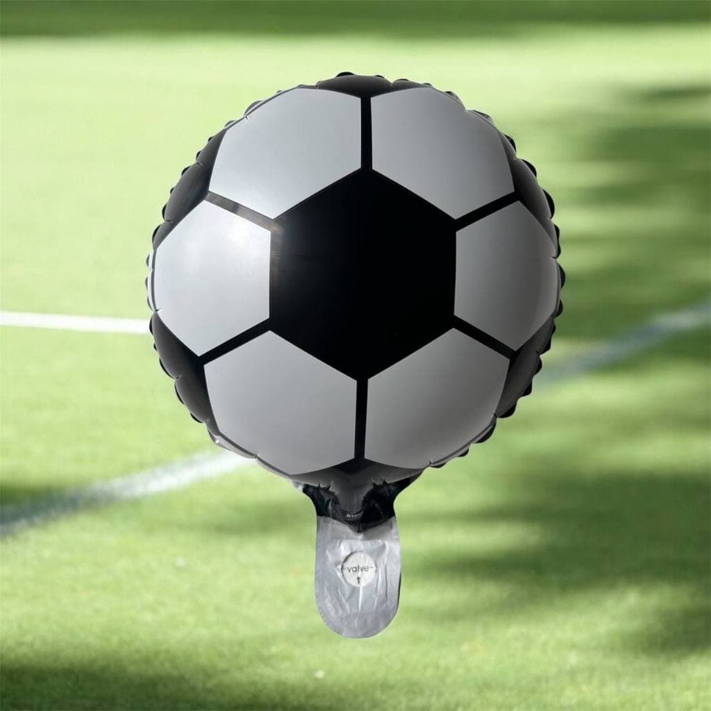 10 Balão Metalizado Bola De Futebol Centro De Mesa 21*21cm