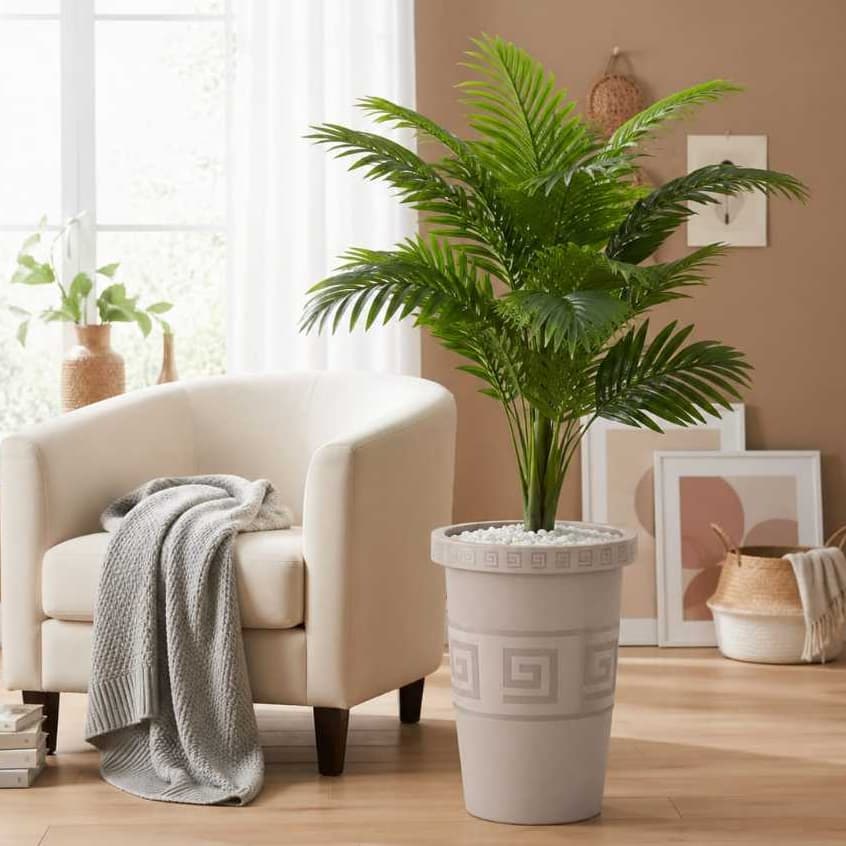 Vaso com Planta Artificial Decoração Casa Jardim