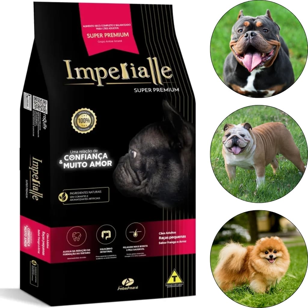 Ração Super Premium para Cães Adultos Pequeno Porte Imperiale Frango e Arroz