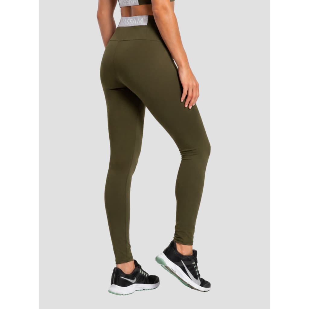 Legging Fitness Feminina Com Detalhe Em Elástico Costa Verde