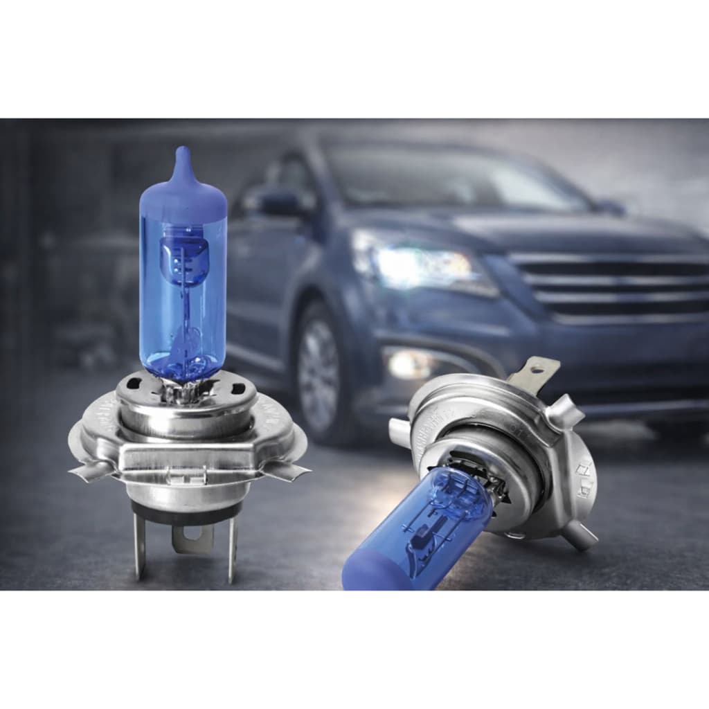 Lâmpadas H4 12V Super Branca Tipo Xenon H4 8500k 12V 55W