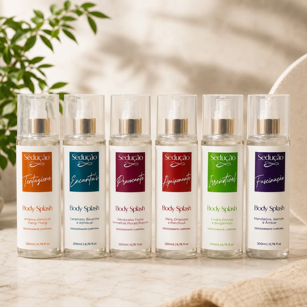 Body Splash Sedução 200ml Provocante Fascinação Encantus Irresistível Apaixonante