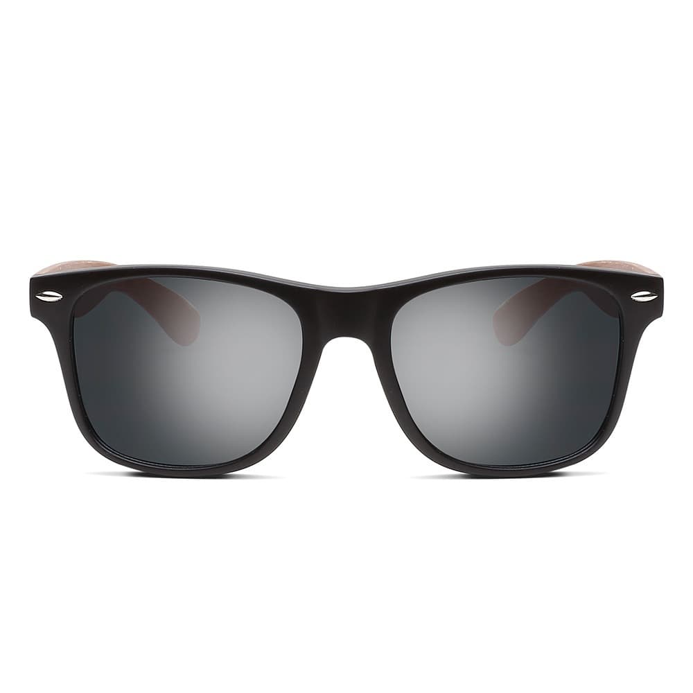 Óculos de Sol Polarizado Proteção UV400 Haste de Madeira Bambu Retro Clássico Casual Verão