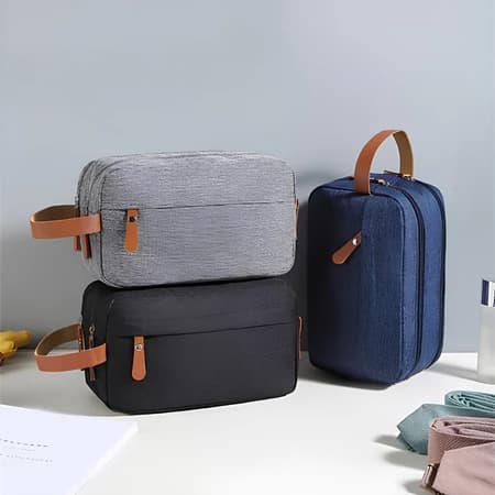Necessaire Masculina Bolsa Organizadora Viagem Estojo Grande Nécessaire Para com 2 Compartimentos Reforçada