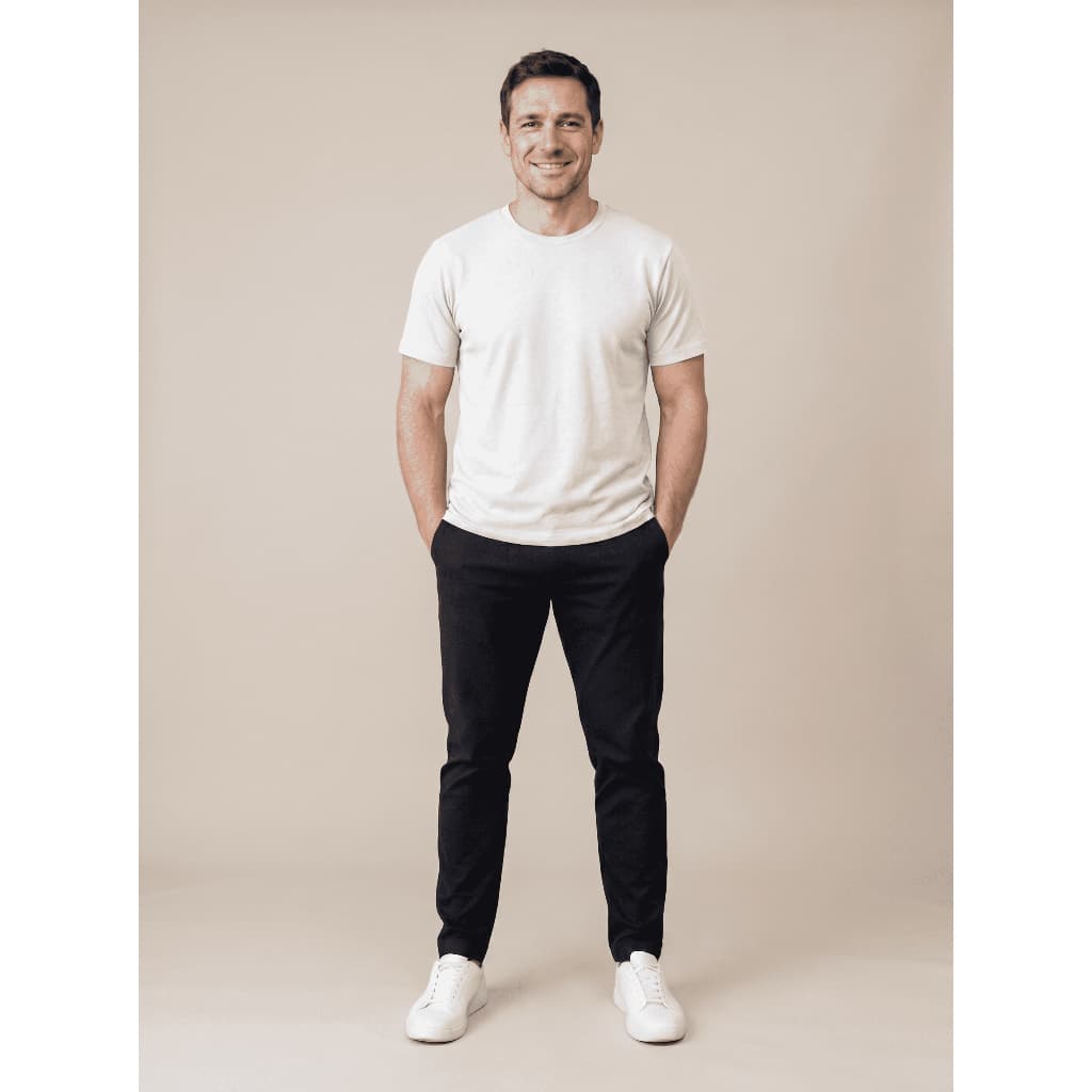 Camiseta Masculina Slim Fit Canelada 100% Algodão Ribana Premium Confortável