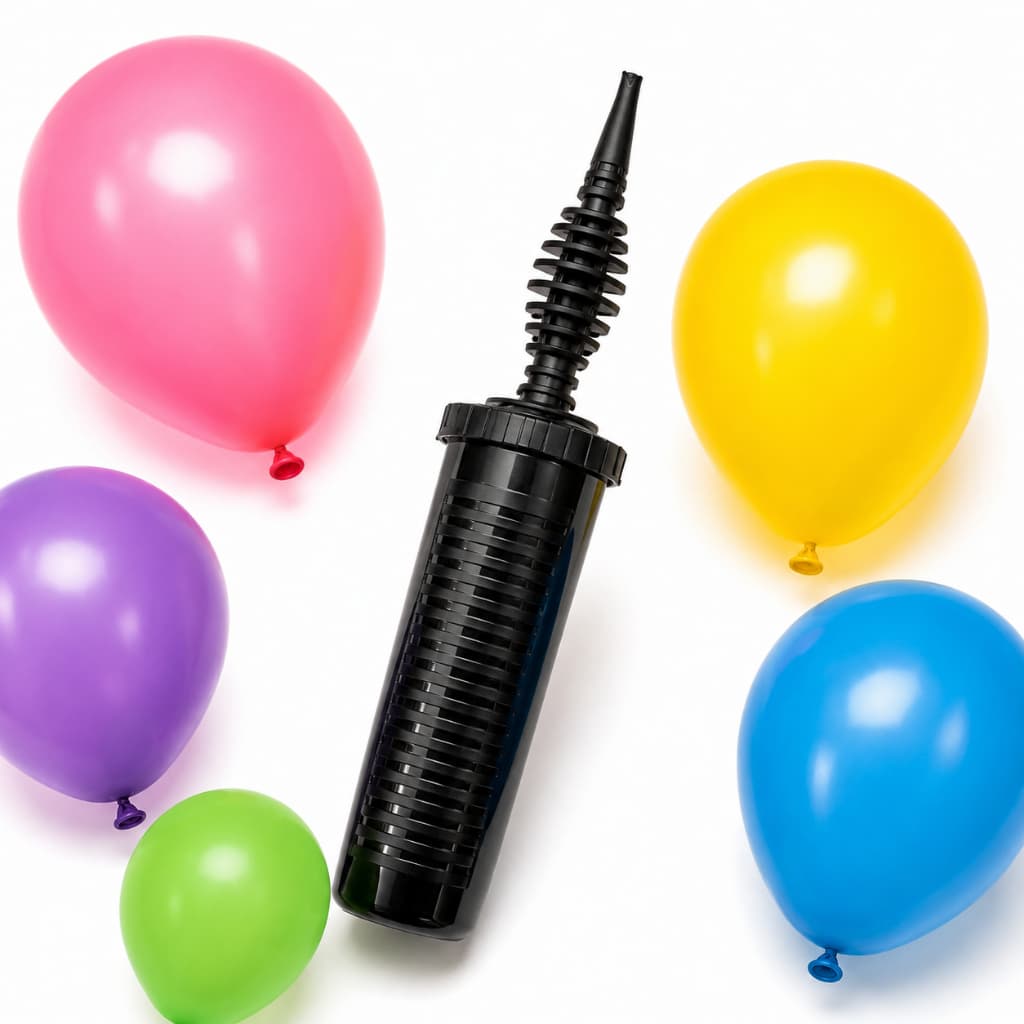 Inflador Balões Bomba Ar Manual Portátil Festa Encher Bexiga Profissional