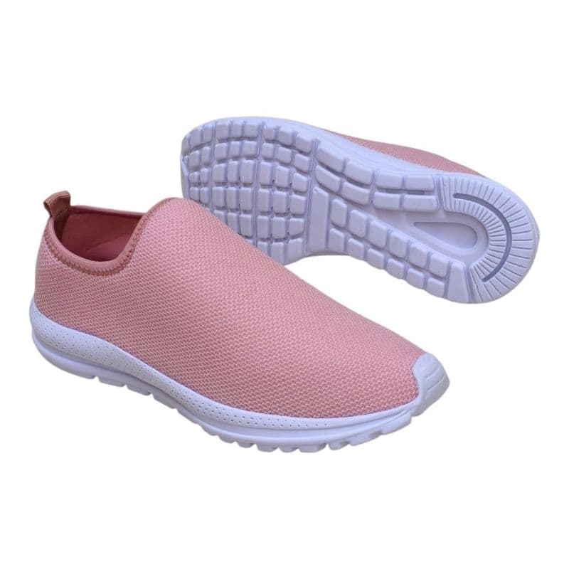 Tênis Feminino Slip On Branco | Calce Fácil | Super Confortável | Leve | Caminhada | Trabalho | Casual