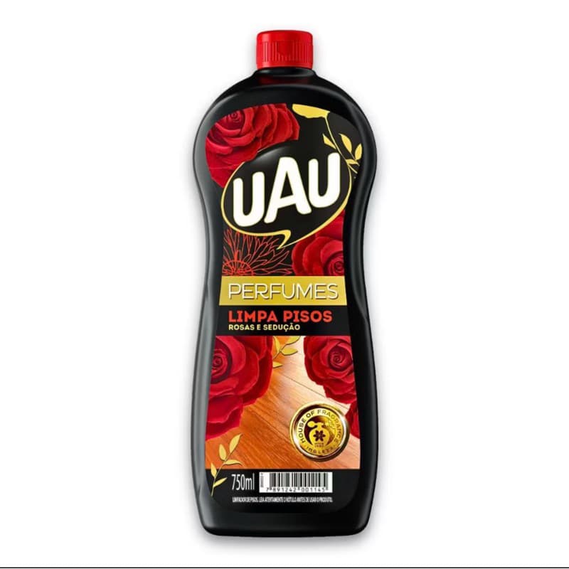 Limpa Pisos UAU Perfumes Rosas E Sedução 750ml Limpeza E Perfume