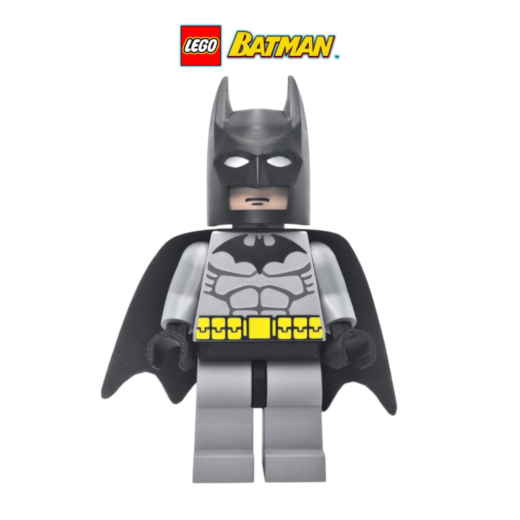 Boneco Lego Minifigure Batman 24cm Clássico 2006 3D
