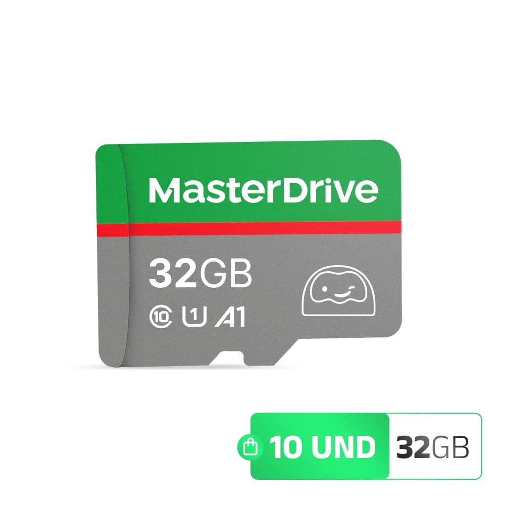 Cartao de Memoria 32GB Kit 10 ATACADO MasterDrive Class 10 com Adaptador