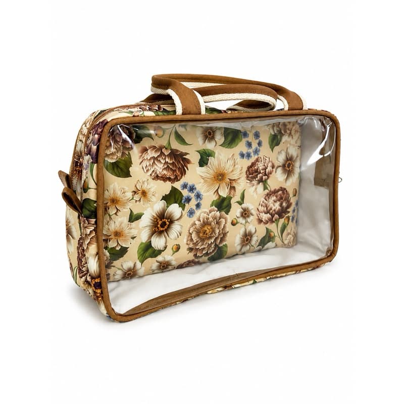Necessaire Frasqueira Dupla Transparente | Bolsa Organiz adora com Divisórias | Porta Cosméticos, Higiene e Viagem
