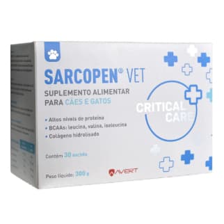 SARCOPEN VET 30 SACHES COM 10G CAIXA SUPLEMENTO CAES E GATO