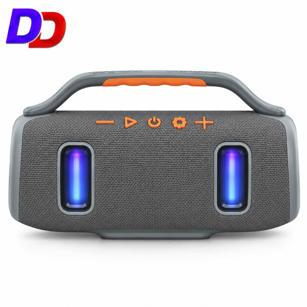 Caixa de som Boombox Potente 1000w RGB com Leds brilhantes Partybox Grande Bass Automatico e Mp3 Plus