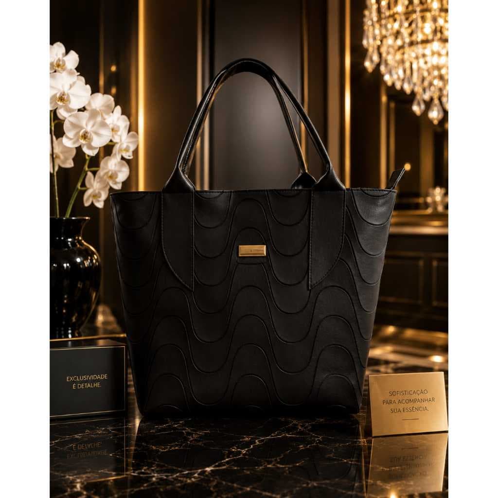 Bolsas feminina Tote Grande Couro eco Elegante Dia Dia