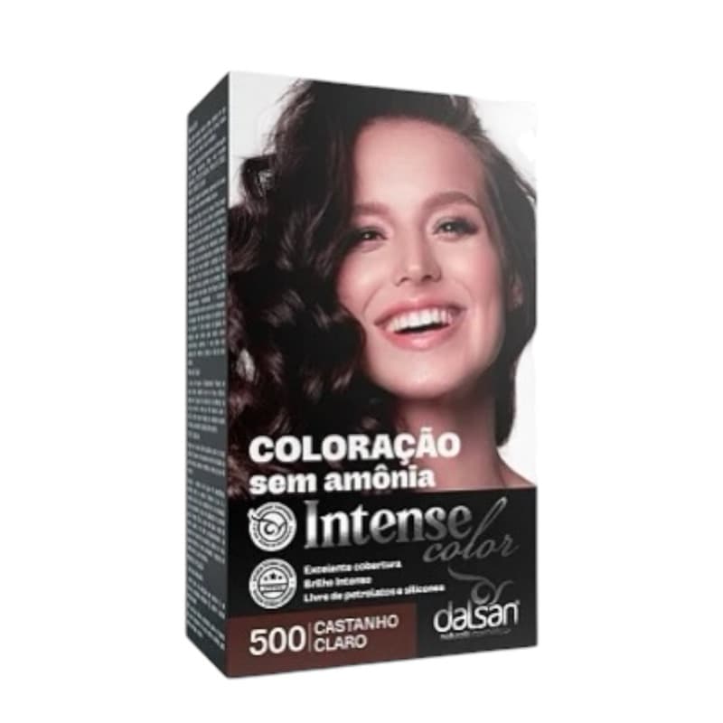 Coloração castanho claro sem amônia tonalizante 500 Dalsan