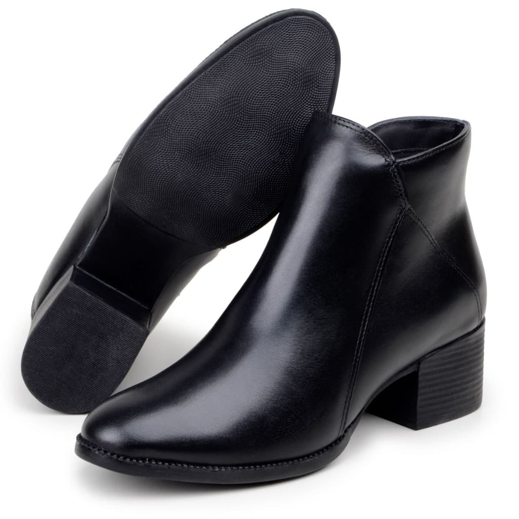 Botinha Design Moderno Casual Bota Feminina Elegante Moda