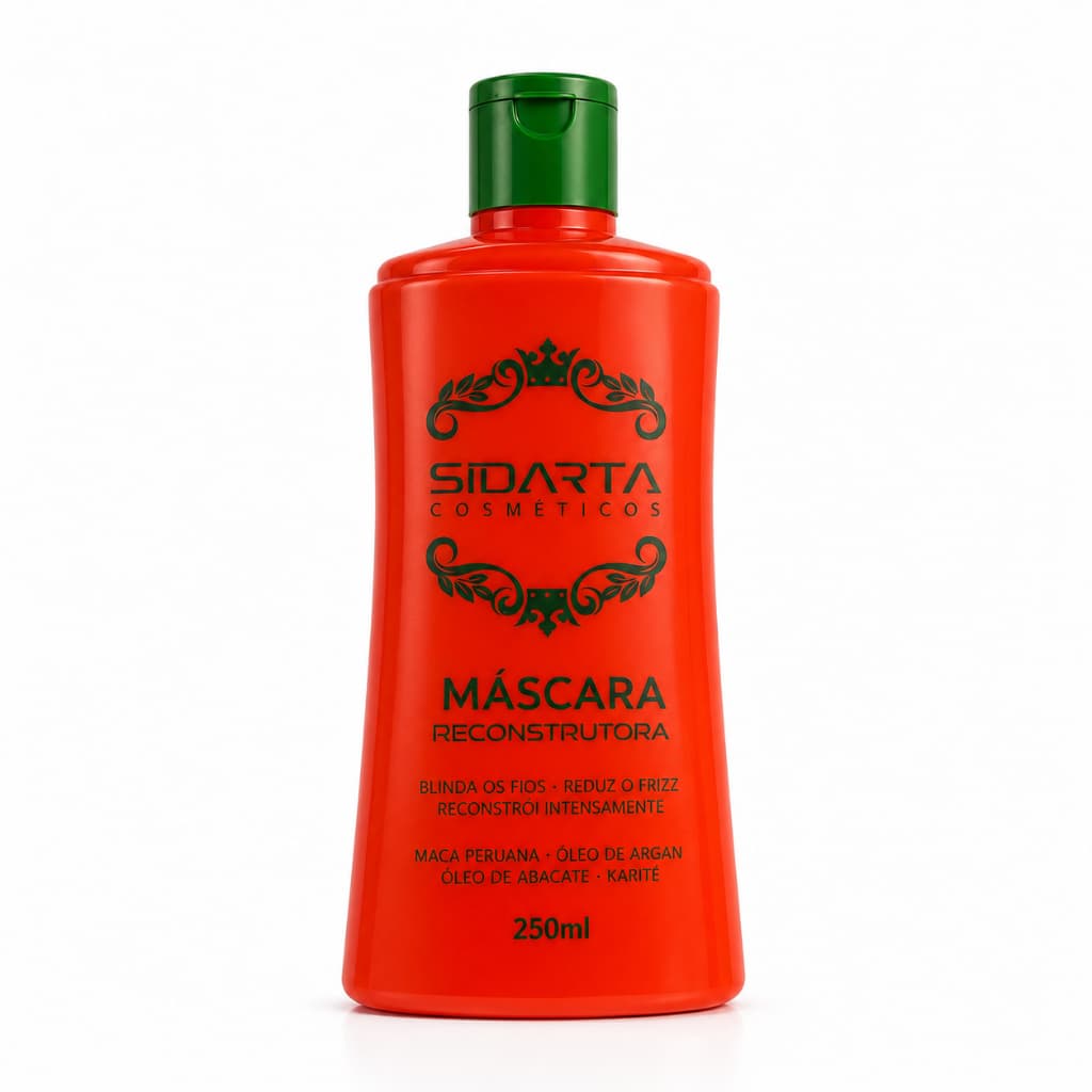 MÁSCARA RECONSTRUTORA  - Anti-queda e Fortalecimento - SIDARTA COSMÉTICOS - 250ml
