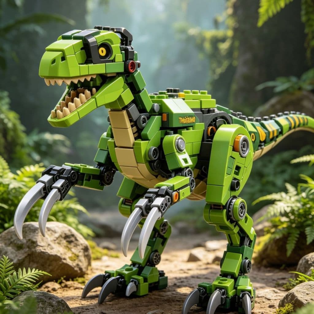 Bloco de Montar Dinossauro Estilo de montar Brinquedo colecionavel