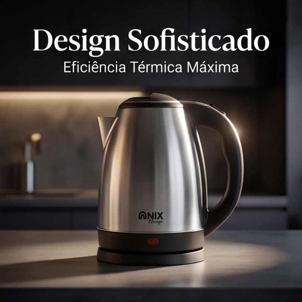 Chaleira Elétrica Inox 2 Litros 127v Jarra Ferve Água