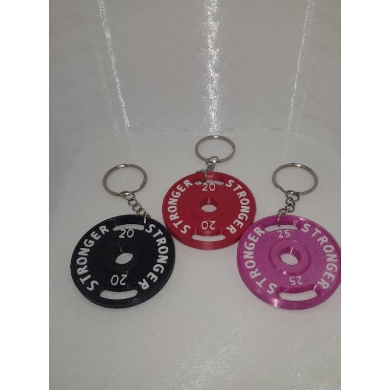 chaveiro fitness kit com 3 unidades