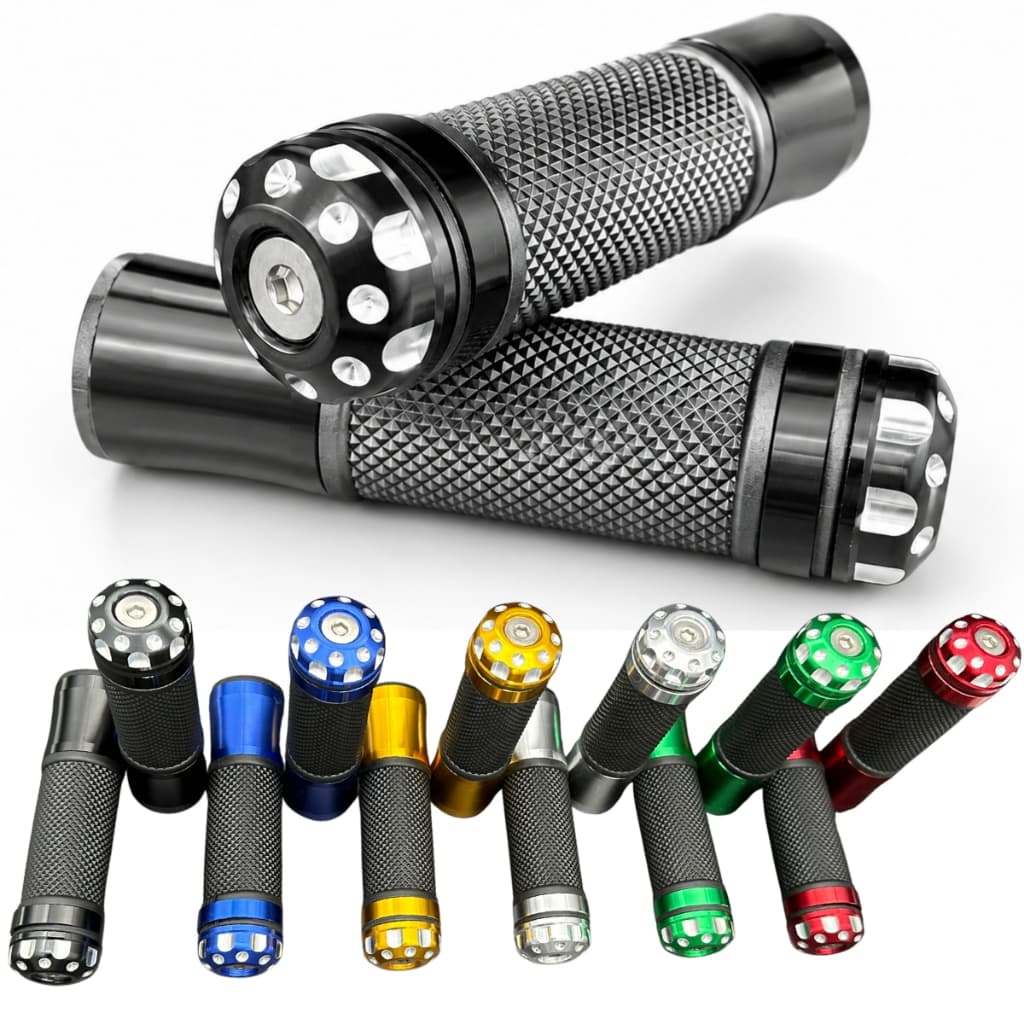 Par Manopla Esportiva VULCAN 650 / ELIMINATOR 500 / ZX-6R / ZX-10R / ZX-4R (NINJA) Luvinha Alumínio Punho com peso