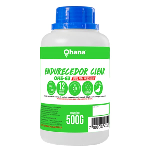 Endurecedor Clear Ohe-63 Ohana Quimicos 500g