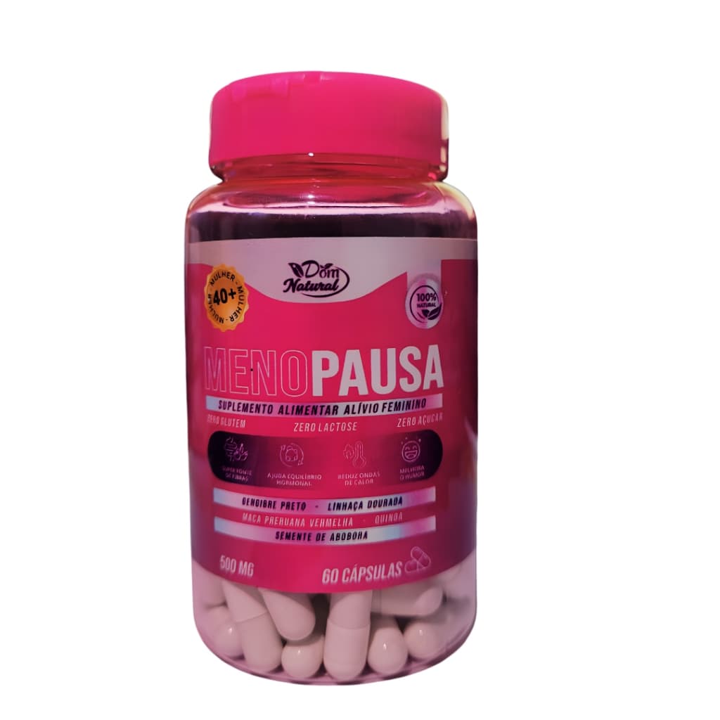 Suplemento Alimentar Menopausa Feminino 500mg 60 Cápsulas