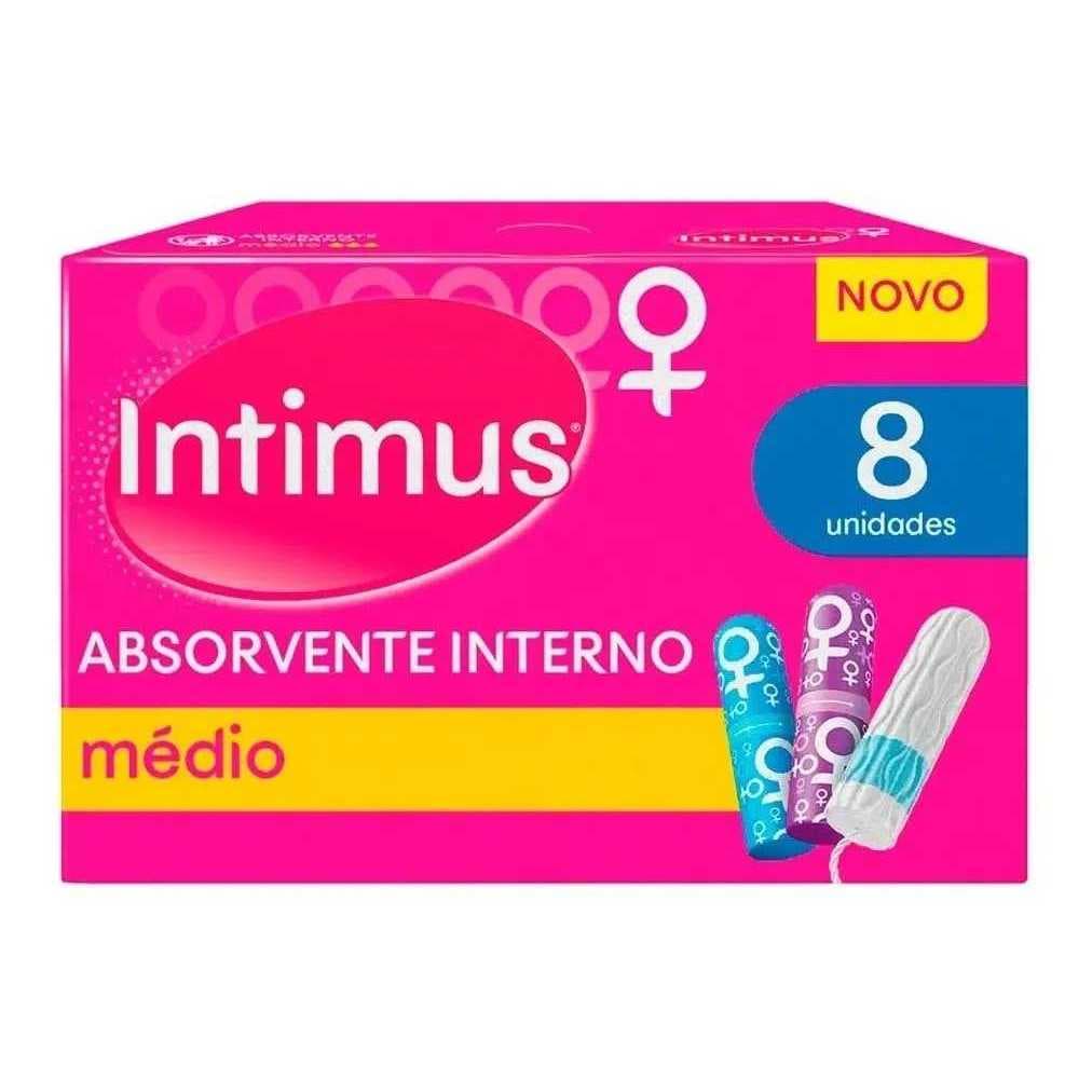 OB -Intimus Absorvente Interno 8 Unidades Médio