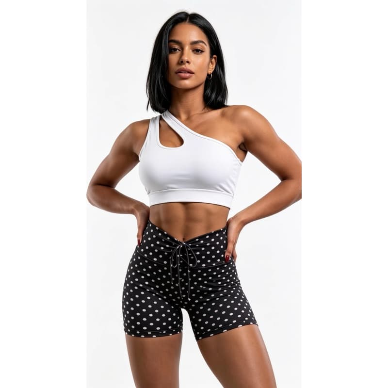 Conjunto Shorts corda e Top Gota - moda academia Suplex Ótima qualidade de poa treino