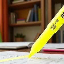 Marca Texto Lumis Maxprint Rosa e Amarelo Ponta Chanfrada 4mm