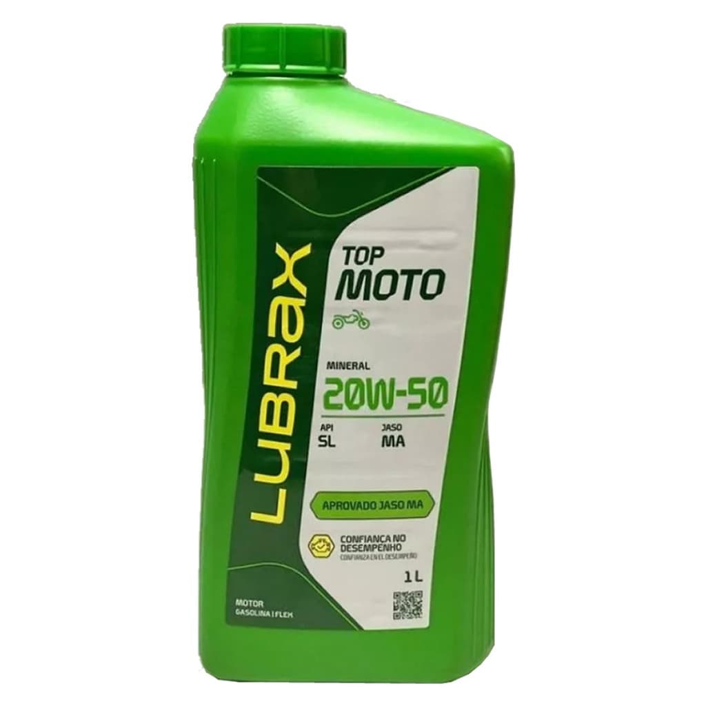 Oleo Moto 4t 20w50 Lubrax Petrobras Essencial 1 Litro