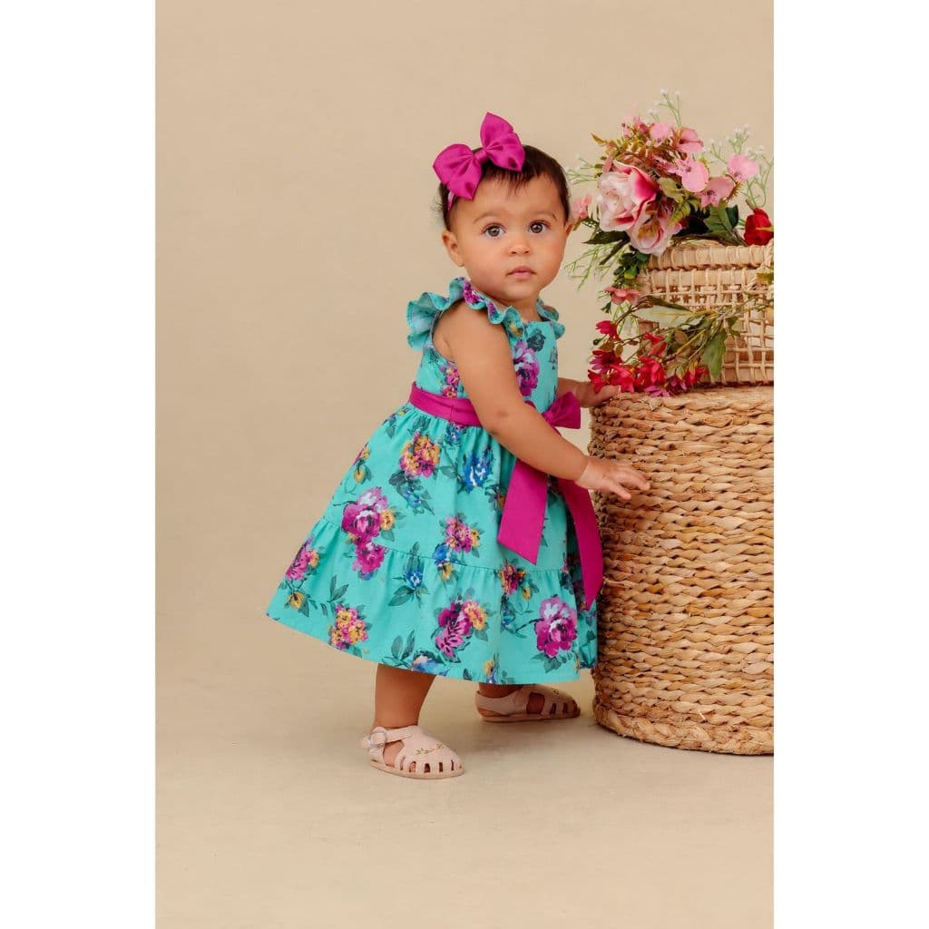 Vestido de Festa Bebê | 06 Meses, 1 Ano, 2 Anos