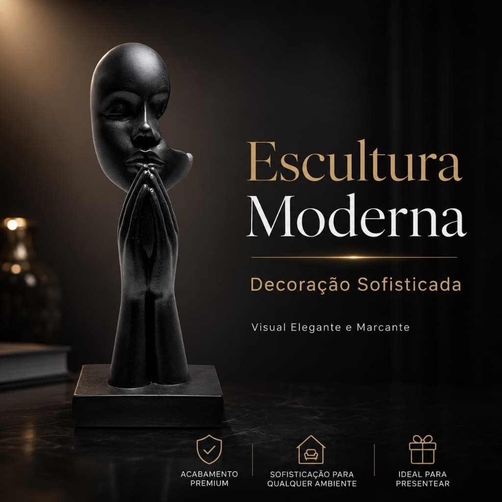 Escultura Decorativa Estátua Decorativa Escultura Abstrata Decorativa Enfeite De Mesa Para Sala Estante Aparador