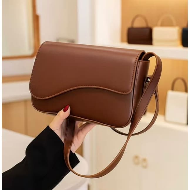 Bolsa Feminina Ombro Baguete Casual Maleável Envio Imediato